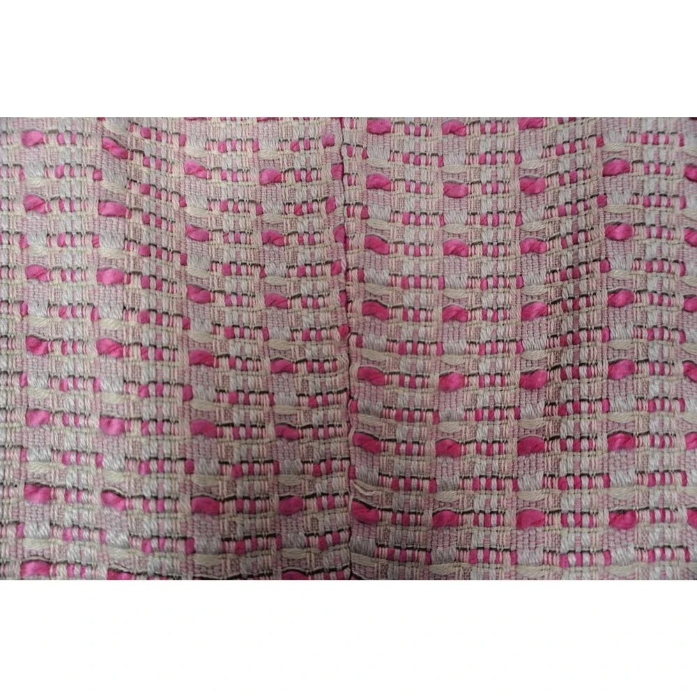 J.G. Hook Women 16 Pink Tweed Vintage Barbie CorpcorePlaid Blazer & Pencil Skirt